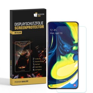 3x Displayschutzfolie für Samsung Galaxy A80 Displayfolie Schutzfolie HD KLAR