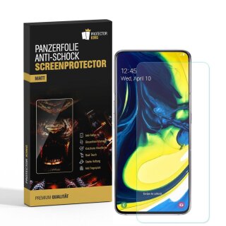 6x Panzerfolie für Samsung Galaxy A90 ANTI-SCHOCK Displayschutzfolie MATT