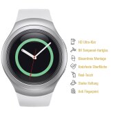 1x 9H Hartglas für Samsung Galaxy Gear S3 Panzerfolie Displayschutzfolie HD KLAR Panzerglas