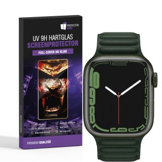 1x 9H Panzerglas für Apple Watch 1/ 2 / 3 38 mm HD klar Full-Screen UV-Liquid Tempered Glass Displayschutz Schutzglas Schutzfolie Screen-Protector