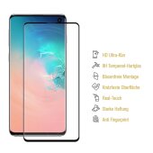 3x 9H Hartglas für Samsung Galaxy S10 FULL CURVED Displayschutz Schutzglas Schutzfolie Panzerfolie SW Panzerglas Displayglas Echtes Tempered Glas