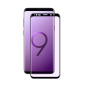 3x 9H Hartglas für Samsung Galaxy S9 Plus FULL CURVED Displayschutz Panzerfolie SW KLAR Schutzglas Panzerglas Schutzfolie Displayglas Glasfolie Echtes Glas