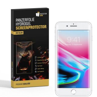 3x Hydrogel-Glass für iPhone 8 Plus Selbstheilend für Micro Kratzer 3D KLAR Panzerfolie Displayschutz Schutzfolie Screen-Protector