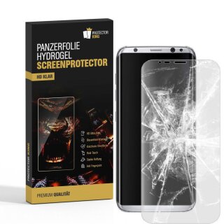 1x Hydrogel-Glass für Samsung Galaxy S8 Selbstheilend für Micro Kratzer 3D KLAR Panzerfolie Displayschutz Schutzfolie Screen-Protector