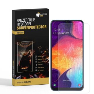 6x Hydrogel-Glass für Samsung Galaxy A50 Selbstheilend für Micro Kratzer 3D KLAR Panzerfolie Displayschutz Schutzfolie Screen-Protector