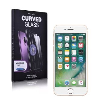 1x UV-Liquid 9H Panzerglas für iPhone 6 6S 3D KLAR echtes Tempered Panzerhartglas Schutzglas Displayschutz Panzerfolie Schutzfolie Screen Protector