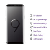 2x UV-Liquid 9H Panzerglas für Samsung Galaxy S9 Plus 3D KLAR echtes Tempered Panzerhartglas Schutzglas Displayschutz Panzerfolie Schutzfolie Screen Protector