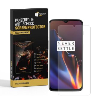 6x Panzerfolie für OnePlus 7T FULL COVER Displayschutzfolie ANTI-SCHOCK MATT