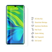 6x Panzerfolie für Xiaomi Mi Note 10 Pro FULL COVER Displayschutzfolie HD KLAR