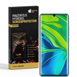 6x Hydrogel-Glass für Xiaomi Mi Note 10 Pro Selbstheilend für Micro Kratzer 3D KLAR Panzerfolie Displayschutz Schutzfolie Screen-Protector