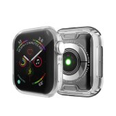 Schutzhülle für Apple Watch 4/ 5/ 6/ 2020/ 2023/ SE 40 mm Case Cover Bumper Displayschutz Hülle Tasche Silber