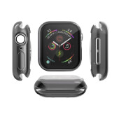 Schutzhülle für Apple Watch 4/ 5/ 6/ 2020/ 2023/ SE 44 mm Case Cover Bumper Displayschutz Hülle Tasche Schwarz