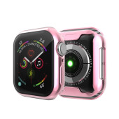 Schutzhülle für Apple Watch 4/ 5/ 6/ 2020/ 2023/ SE 44 mm Case Cover Bumper Displayschutz Hülle Tasche Pink