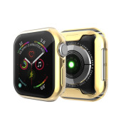 Schutzhülle für Apple Watch 4/ 5/ 6/ 2020/ 2023/ SE 44 mm Case Cover Bumper Displayschutz Hülle Tasche Gold