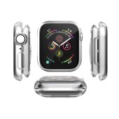 Schutzhülle für Apple Watch 4/ 5/ 6/ 2020/ 2023/ SE 44 mm Case Cover Bumper Displayschutz Hülle Tasche Silber