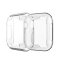 Schutzhülle für Apple Watch 4/ 5/ 6/ 2020/ 2023/ SE 44 mm Case Cover Bumper Displayschutz Hülle Tasche Silber