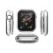 Schutzhülle für Apple Watch 4/ 5/ 6/ 2020/ 2023/ SE 44 mm Case Cover Bumper Displayschutz Hülle Tasche Silber