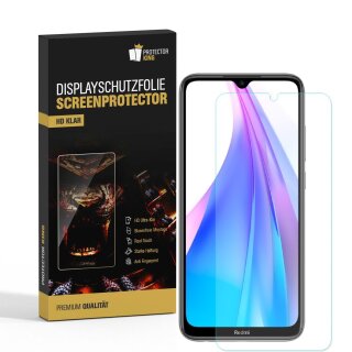 2x Displayschutzfolie für Xiaomi Mi Note 8 Displayfolie HD ULTRA KLAR