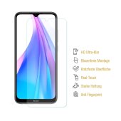 3x Panzerfolie für Xiaomi Mi Note 8 Pro ANTI-SCHOCK Displayschutzfolie HD KLAR
