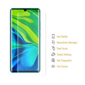 2x Displayfolie für Xiaomi Mi Note 10 Pro FULL COVER Displayschutzfolie MATT
