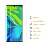 4x Panzerfolie für Xiaomi Mi Note 10 FULL COVER Displayschutz Displayfolie MATT