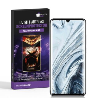 2x UV-Liquid 9H Panzerglas für Xiaomi Mi Note 10 Pro 3D KLAR echtes Tempered Panzerhartglas Schutzglas Displayschutz Panzerfolie Schutzfolie Screen Protector