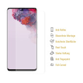 4x 9H Panzernanoglas für Samsung Galaxy S20 FULL CURVED MATT ANTI-REFLEX Displayschutz Schutzglas Schutzfolie Panzerglas ANTI-SHOCK/ ANTI-KRATZ/ ANTI-BRUCH/ ANTI-SCHMUTZ