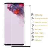 1x 9H Hartglas für Samsung Galaxy S20 Ultra FULL CURVED Schutzfolie Schutzglas SW Klar Displayschutz Panzerfolie Displayglas Tempered Glasfolie Panzerglas Sicherheitsglas Echtglas