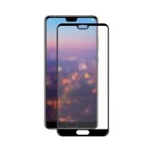 4x 9H Panzerglas für Huawei P20 FULL COVER Displayschutz Schutzglas Hartglas Schutzfolie Panzerfolie KLAR Tempered echtes Displayglas Glasfolie Displayfolie Folie Transparent