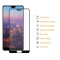 3x 9H Panzerglas für Huawei P20 Pro FULL COVER Displayschutz Schutzglas Hartglas Schutzfolie Panzerfolie KLAR Tempered echtes Displayglas Glasfolie Displayfolie Folie Transparent