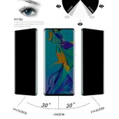 2x Blickschutz 9H Panzerhartglas für Huawei P30 Pro Anti-Spion Displayschutz Panzerfolie Schutzfolie echtes Tempered Panzerglas Schutzglas Screen Protector