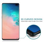 1x Blickschutz 9H Panzerhartglas für Samsung Galaxy S10 Plus FULL CURVED ANTI-SPY Privacy Displayschutz Panzerfolie Schutzfolie Schutzglas echtes Tempered Panzerglas Screen Protector