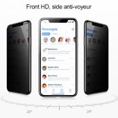 1x Blickschutz 9H Panzerhartglas für iPhone XR ANTI-SPY PRIVACY Displayschutz Panzerfolie Schutzfolie echtes Tempered Panzerglas Schutzglas Screen Protector