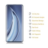 1x 9H Hartglas für Xiaomi Mi 10 FULL CURVED Displayschutz Panzerfolie Schutzfolie Panzerglas Schutzglas Displayglas Tempered Glasfolie Sicherheitsglas Echtglas