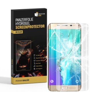 2x Hydrogel-Glass für Samsung Galaxy S6 Edge Selbstheilend für Micro Kratzer 3D KLAR Panzerfolie Displayschutz Schutzfolie Screen-Protector