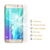 2x Hydrogel-Glass für Samsung Galaxy S6 Edge Selbstheilend für Micro Kratzer 3D KLAR Panzerfolie Displayschutz Schutzfolie Screen-Protector