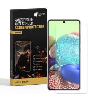 4x 9H Nano-Glass für Samsung Galaxy A71 3D KLAR Anti-Shock Anti-Bruch Anti-Stoß Anti-Schmutz Panzernanoglas Displayschutz Schutzfolie Panzerfolie Panzerglas Screen-Protector