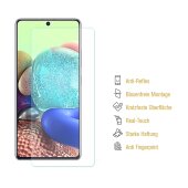 2x Panzerfolie für Samsung Galaxy A71 ANTI-SCHOCK Displayschutzfolie MATT