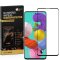 3x 9H Hartglas für Samsung Galaxy A51 FULL COVER Panzerfolie Displayschutz KLAR SW Panzerglas Schutzglas Schutzfolie