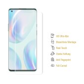 1x Displayfolie für OnePlus 8 FULL COVER Displayschutz Displayfolie HD KLAR
