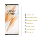 4x Panzerfolie für OnePlus 8 Pro FULL COVER PET Displayschutz Displayfolie KLAR