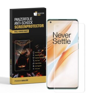 4x Panzerfolie für OnePlus 8 Pro FULL COVER Displayschutz Displayfolie MATT