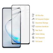 2x 9H Hartglas für Samsung Galaxy Note 10 Lite FULL COVER Schutzfolie Schutzglas Klar Displayglas Tempered Glasfolie Panzerglas Sicherheitsglas Echtglas Displayschutz Panzerfolie