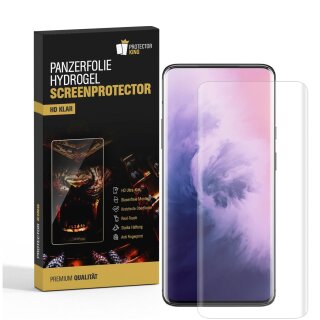 2x Hydrogel-Glass für OnePlus 7T Pro Selbstheilend für Micro Kratzer 3D KLAR Panzerfolie Displayschutz Schutzfolie Screen-Protector