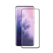 3x 9H Hartglas für OnePlus 7T Pro FULL CURVED Schutzglas Schutzfolie Displayschutz Panzerfolie SW KLAR Panzerglas Tempered echtes Displayglas Glasfolie Displayfolie Folie