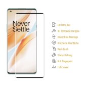 3x 9H Hartglas für OnePlus 8 FULL CURVED Schutzglas Schutzfolie HD KLAR Displayschutz Panzerfolie Panzerglas Displayglas Tempered Glasfolie Sicherheitsglas Echtglas