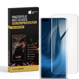 1x Panzerfolie für Huawei P40 Pro FULL COVER Displayschutzfolie ANTI-REFLEX MATT