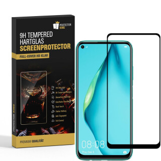 6x 9H Panzerglas für Huawei P40 Lite FULL COVER Displayschutz Panzerfolie Schutzfolie Hartglas Schutzglas Displayglas Tempered Glasfolie Sicherheitsglas Echtglas