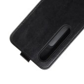 Flip Case Handyhülle für Xiaomi Mi 10 Vertikal Schutzhülle Tasche Cover Schwarz Bumper Smartphone Kartensteckplatz-Kreditkarte-Geldscheine EC-Karte Bank-Karte