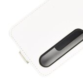 Flip Case Handyhülle für Xiaomi Mi 10 Vertikal Schutzhülle Tasche Cover Weiß Bumper Smartphone Kartensteckplatz-Kreditkarte-Geldscheine EC-Karte Bank-Karte